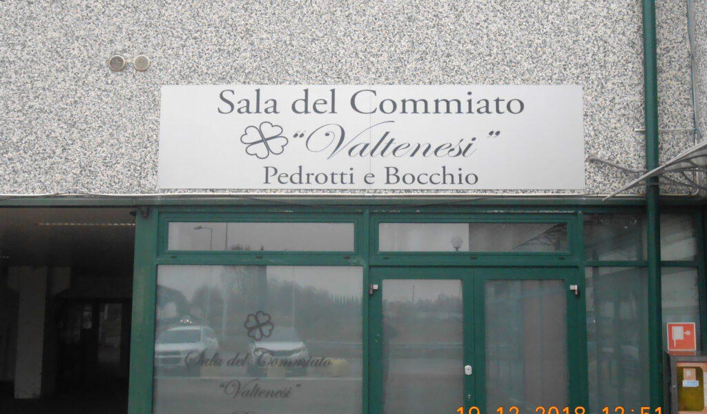 sala del commiato Valtenesi Manerba del Garda (Brescia)