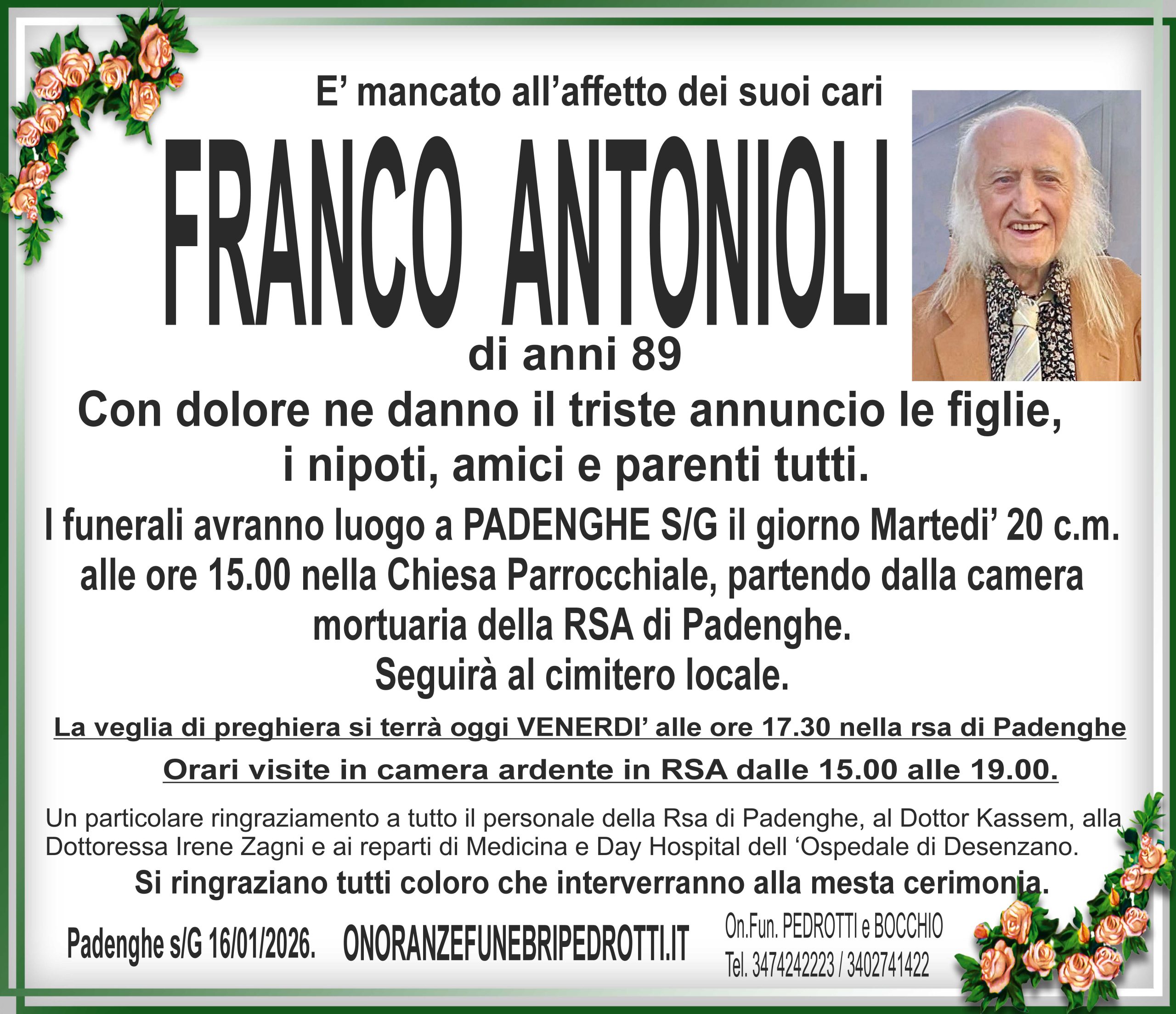 Al momento stai visualizzando Antonioli Franco