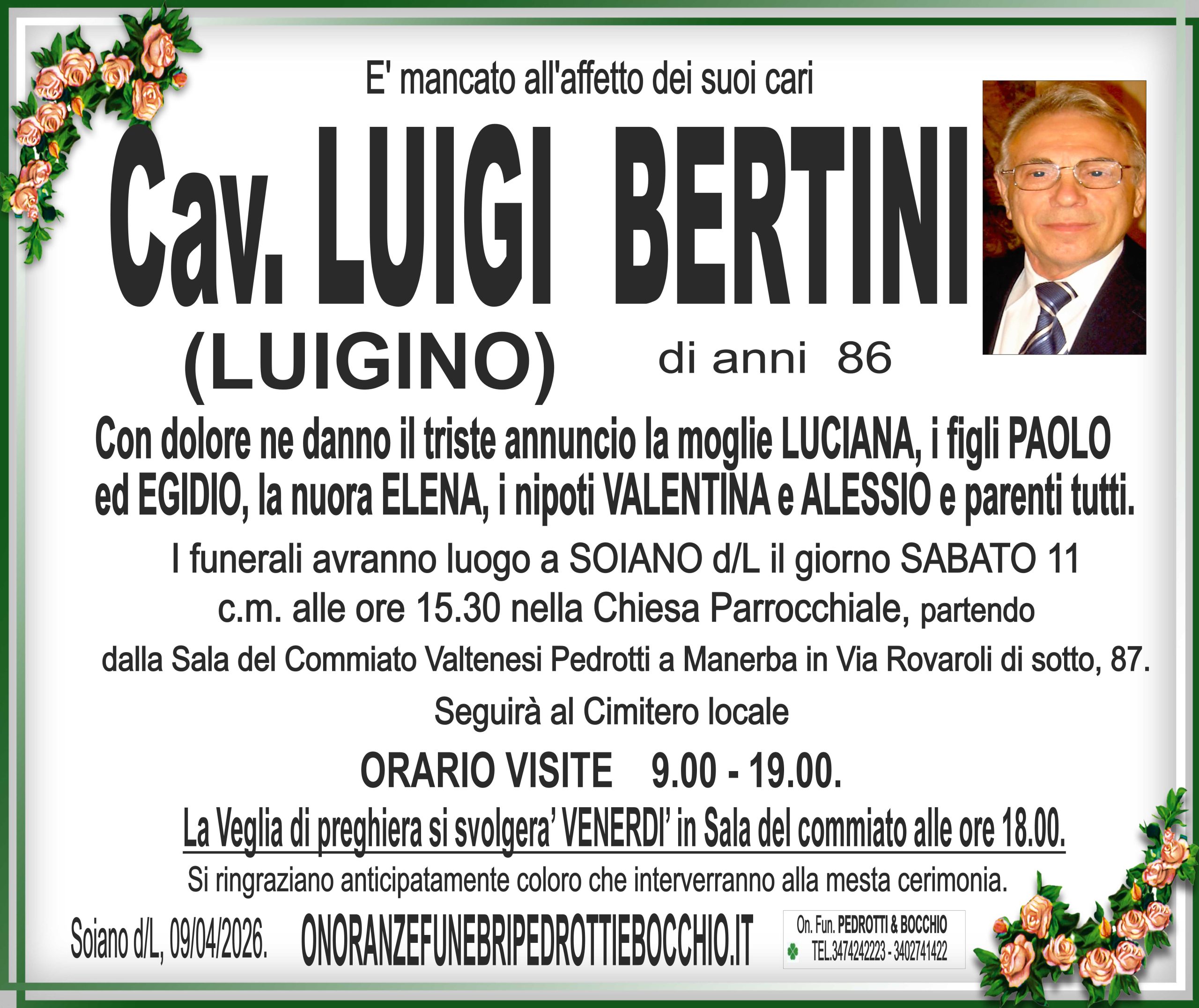 Al momento stai visualizzando Cav. Luigi Bertini